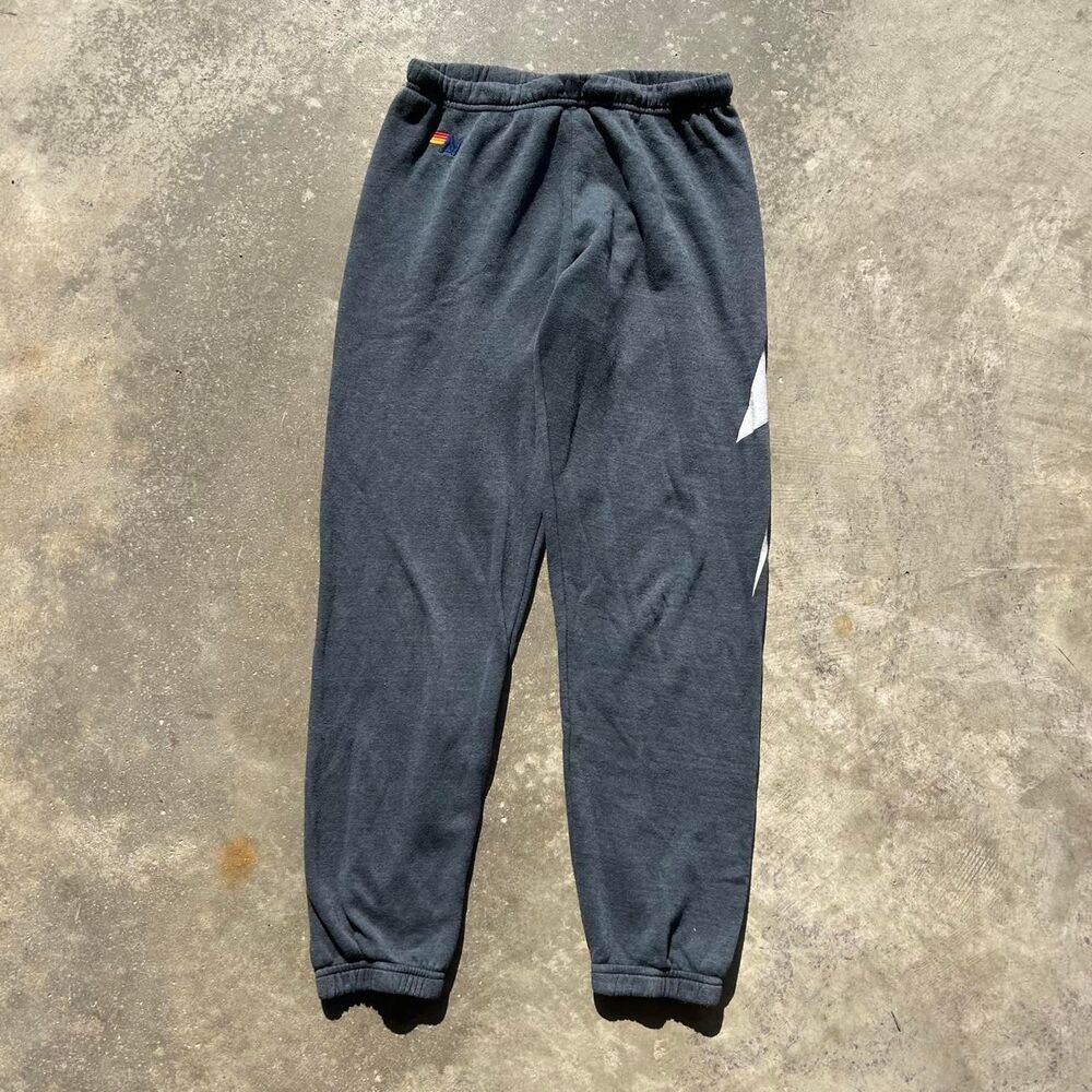 Aviator-nation Men's Grey and Black Joggers-tracksuits